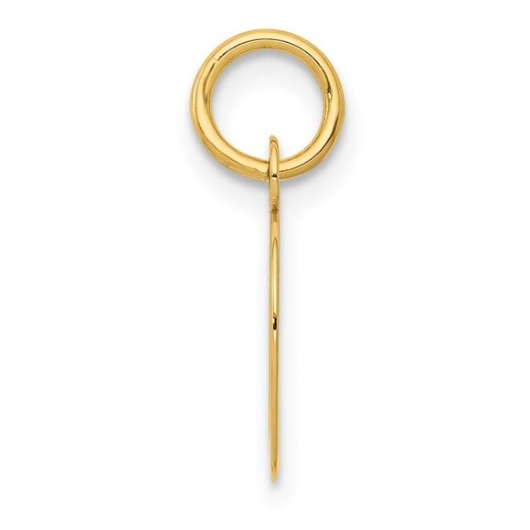 Kazi Luxury 14k Yellow Gold Small Script Letter D Initial Charm - Picture 2 of 4